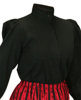 Muriel Pleated Blouse - Black