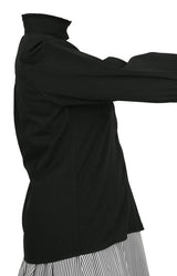 Muriel Pleated Blouse - Black