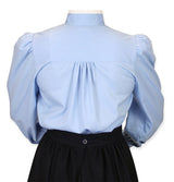 Muriel Pleated Blouse - Blue