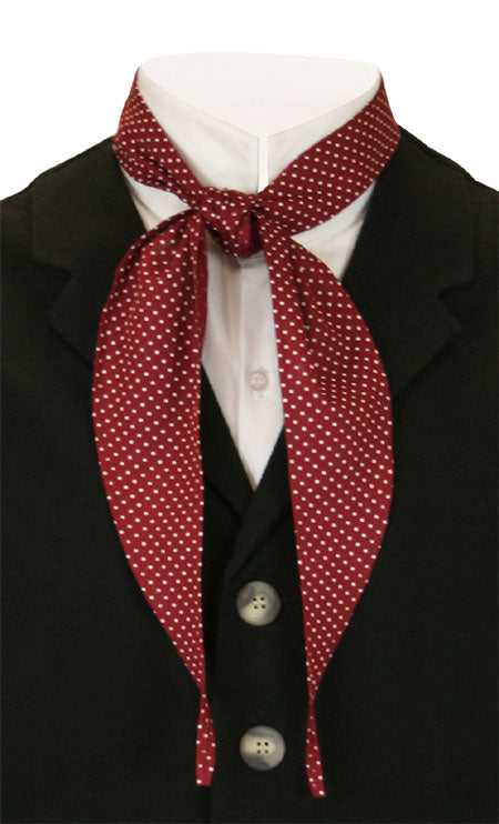 Apache Scarf - Burgundy Dot