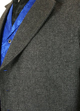 Emerson Frock Coat - Gray Herringbone Tweed