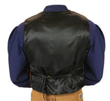Boar Suede Snap Front Vest - Bourbon