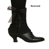 Ladies Spats - White Satin (One Pair)