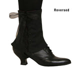Ladies Spats - Burgundy Brocade (One Pair)