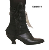 Ladies Spats - Black Velvet (One Pair)
