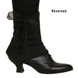 Ladies Velvet Spats - Burgundy