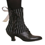 Ladies Spats - Black Pinstripe (One Pair)