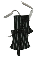 Ladies Spats - Black Pinstripe (One Pair)