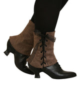 Ladies Spats - Brown Tweed (One Pair)