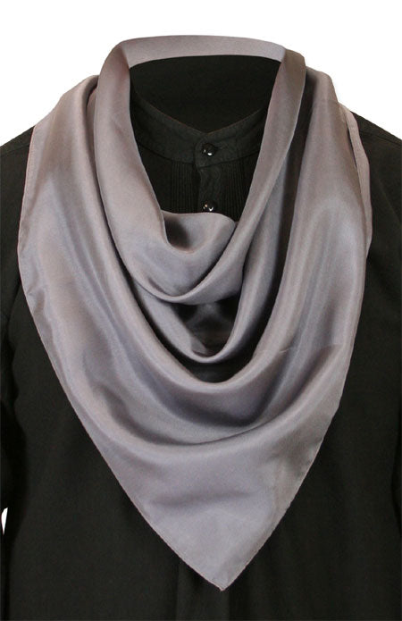 Premium Silk Neckerchief - Charcoal – Historical Emporium