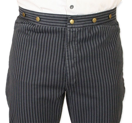 Edgar Striped Trousers - Gray