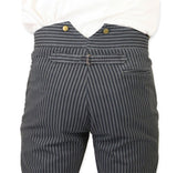 Edgar Striped Trousers - Gray
