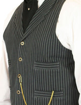 Edgar Striped Vest - Gray