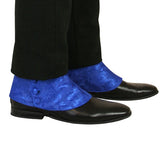 Premium Mens Button Spats - Blue Tahoe Jacquard (One Pair)