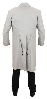 Madison Brushed Cotton Frock Coat - Light Gray