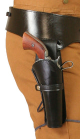 Western Gun Belt & Double Holster (.22 cal) - Standard Barrel - Black