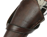 Western Holster - Standard Barrel - LH Cross Draw - Plain Brown