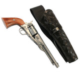 Western Holster - X-Long/Wide Barrel - Black Tooled