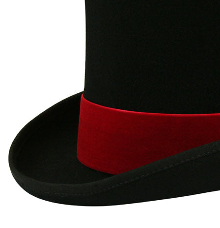 Velvet Hat Band - Red