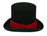 Velvet Hat Band - Red
