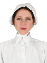 Cotton Sun Bonnet - White
