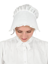 Cotton Sun Bonnet - White