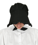 Cotton Sun Bonnet - Black
