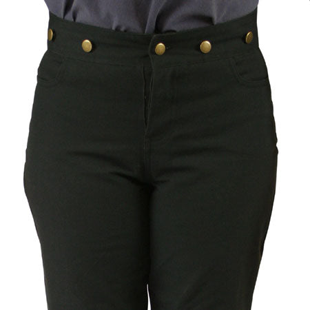 Ladies Classic Canvas Pants - Black