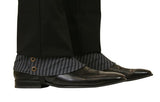 Premium Mens Button Spats - Edgar Stripe (One Pair)