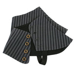 Premium Mens Button Spats - Edgar Stripe (One Pair)