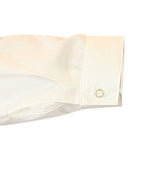 Victorian Mens Dress Shirt - High Stand Collar - Natural