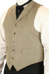 Cavell Vest - Tan Stripe
