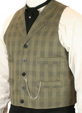 Upton Vest - Sage Plaid