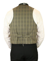 Upton Vest - Sage Plaid