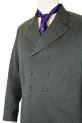 Double-Breasted Frock Coat - Charcoal