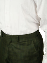 Garrett Plaid Suit - Olive