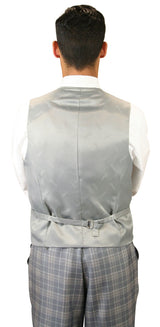 Garrett Plaid Suit - Gray