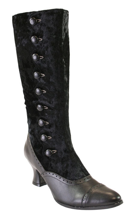 Rosalie Boot - Black Velvet