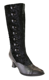 Rosalie Boot - Black Velvet