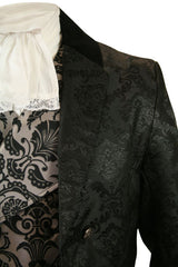 Sovereign Regency Tailcoat - Black Brocade