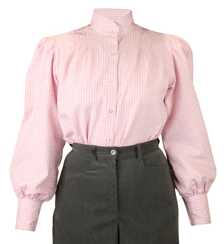 Wichita Blouse - Pink Check