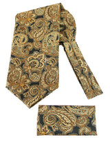 Cosmopolitan Ascot - Black/Gold Paisley
