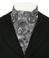 Cosmopolitan Ascot - Silver/Black Paisley
