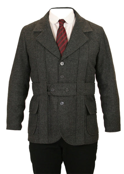 Norfolk Tweed Jacket - Gray Herringbone – Historical Emporium