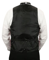 Godfrey Double Breasted Vest - Red Brocade
