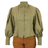Bella Blouse - British Khaki