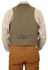Osborne Vest - Tan Herringbone Tweed