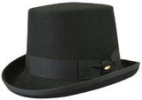 Regency Top Hat - Black Wool