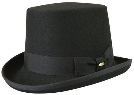 Regency Top Hat - Black Wool