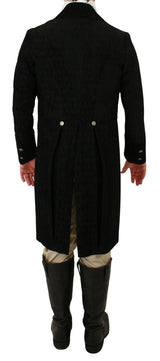Sovereign Regency Tailcoat - Black Tapestry / Velvet